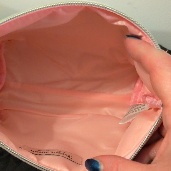 Juicy Couture Blush Pink Cosmetic Bag with Gold Accents - Picture 9 of 11